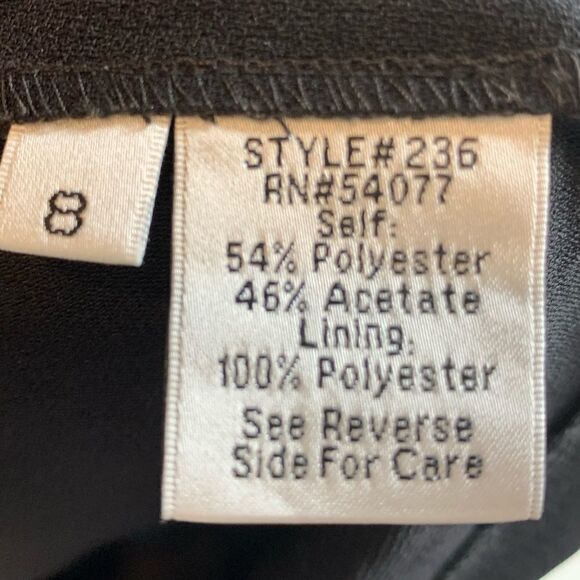 CAbi Crepe Flapper Dress Empire Waist #236 Size 8 - Picture 11 of 12